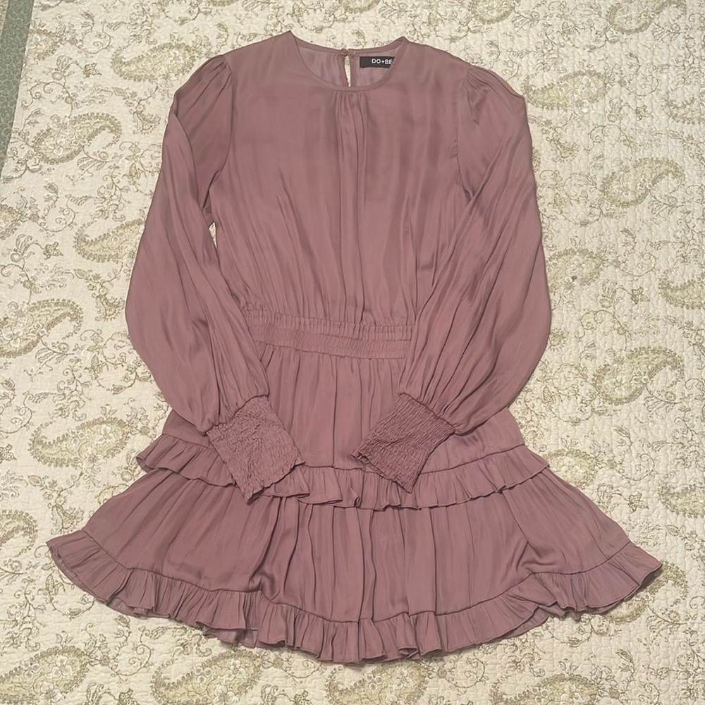 DO+BE Long Sleeve Ruffle Dress